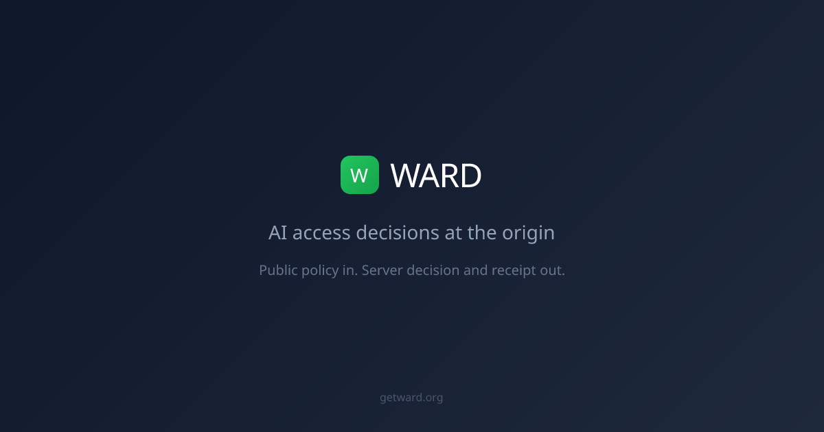 WARD — Know What AI Bots Take From Your Website